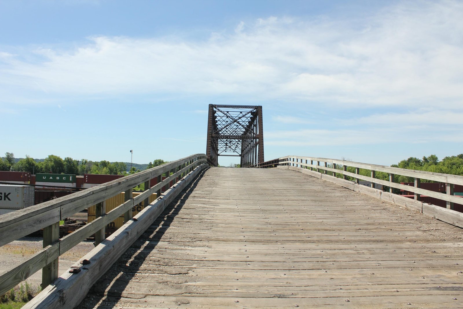 Looking south